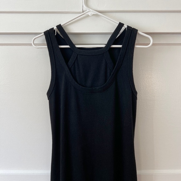 Anthropologie T.La Layered Sleeveless Ribbed Midi Tank Dress Size Small - Picture 4 of 8